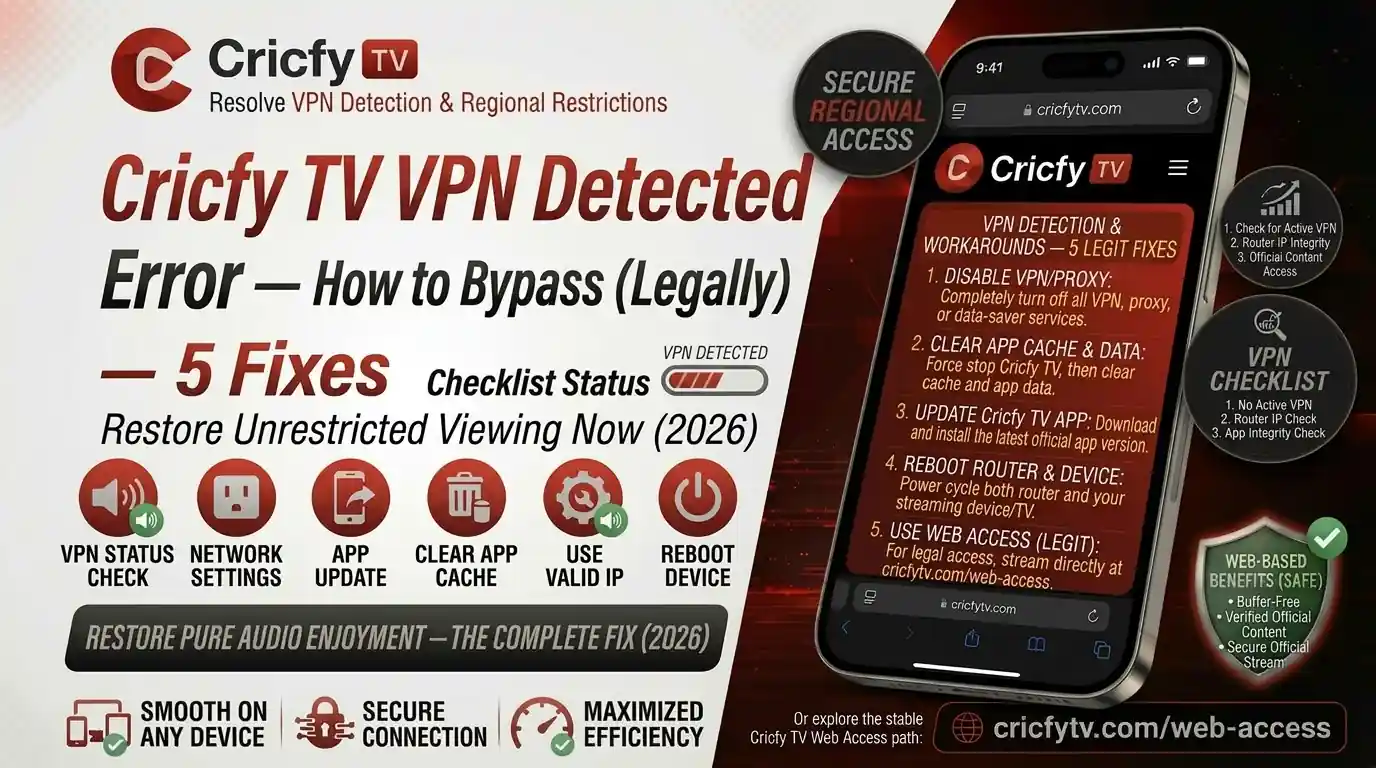 cricfy tv vpn detected error