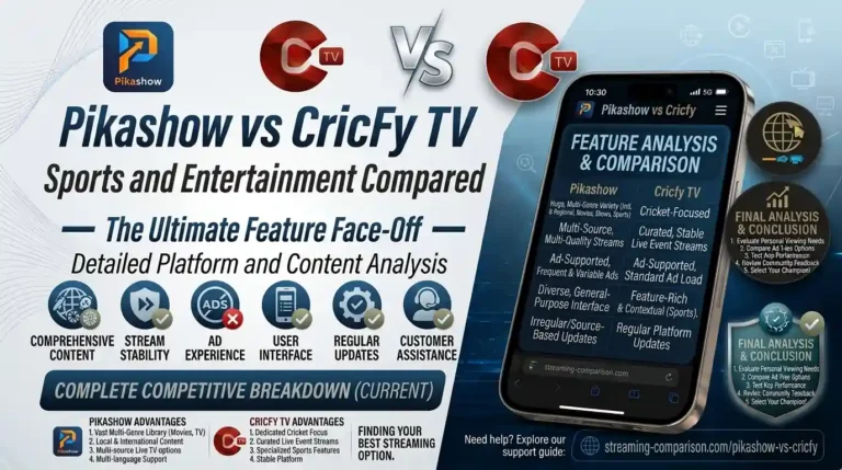 pikashow vs cricfy tv