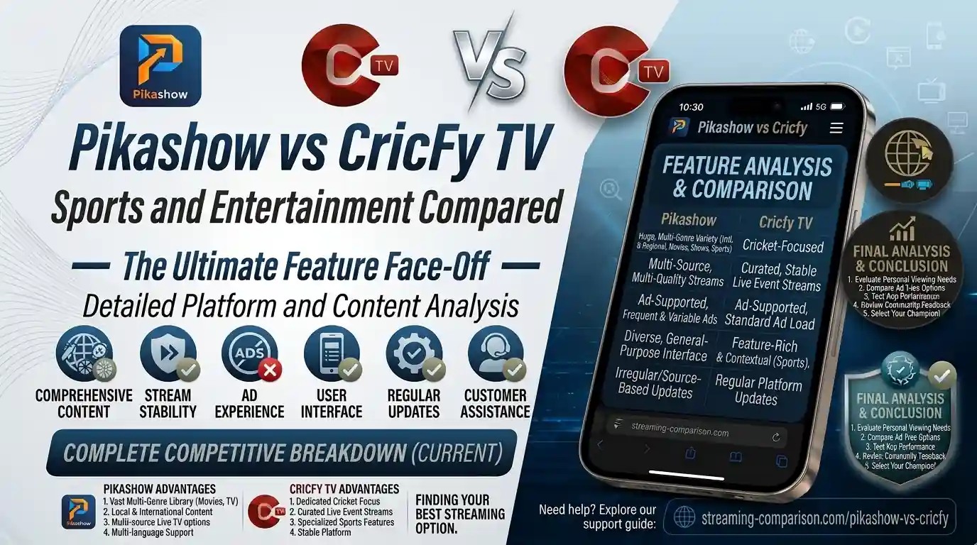 pikashow vs cricfy tv