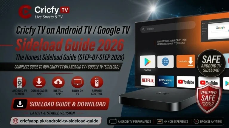 Cricfy TV on Android TV