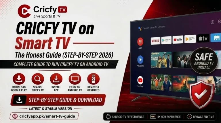 Cricfy TV on Smart TV
