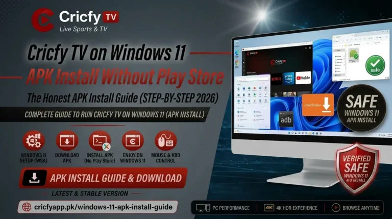 Cricfy TV for Windows 11