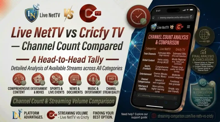 Live NetTV vs Cricfy TV