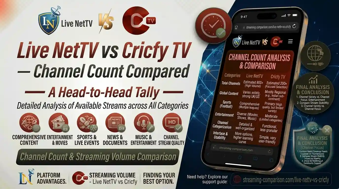 Live NetTV vs Cricfy TV