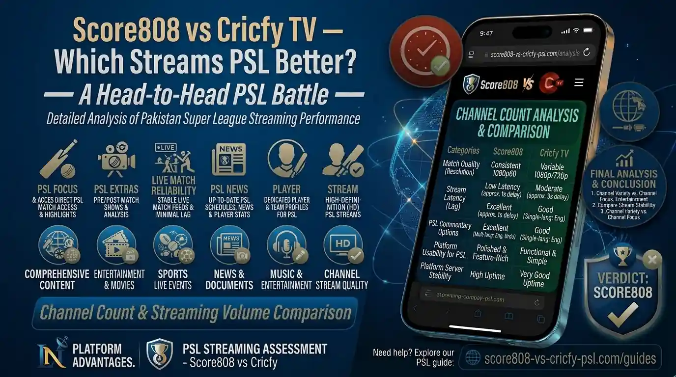 Score808 vs Cricfy TV